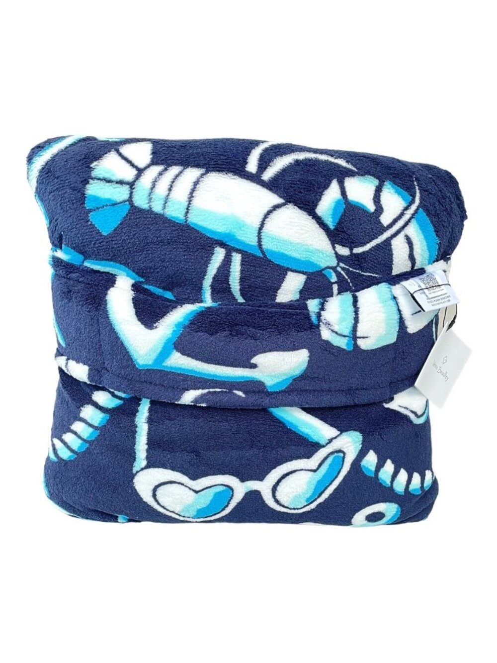 Vera Bradley Shore Enough Plush Fleece Travel Blanket